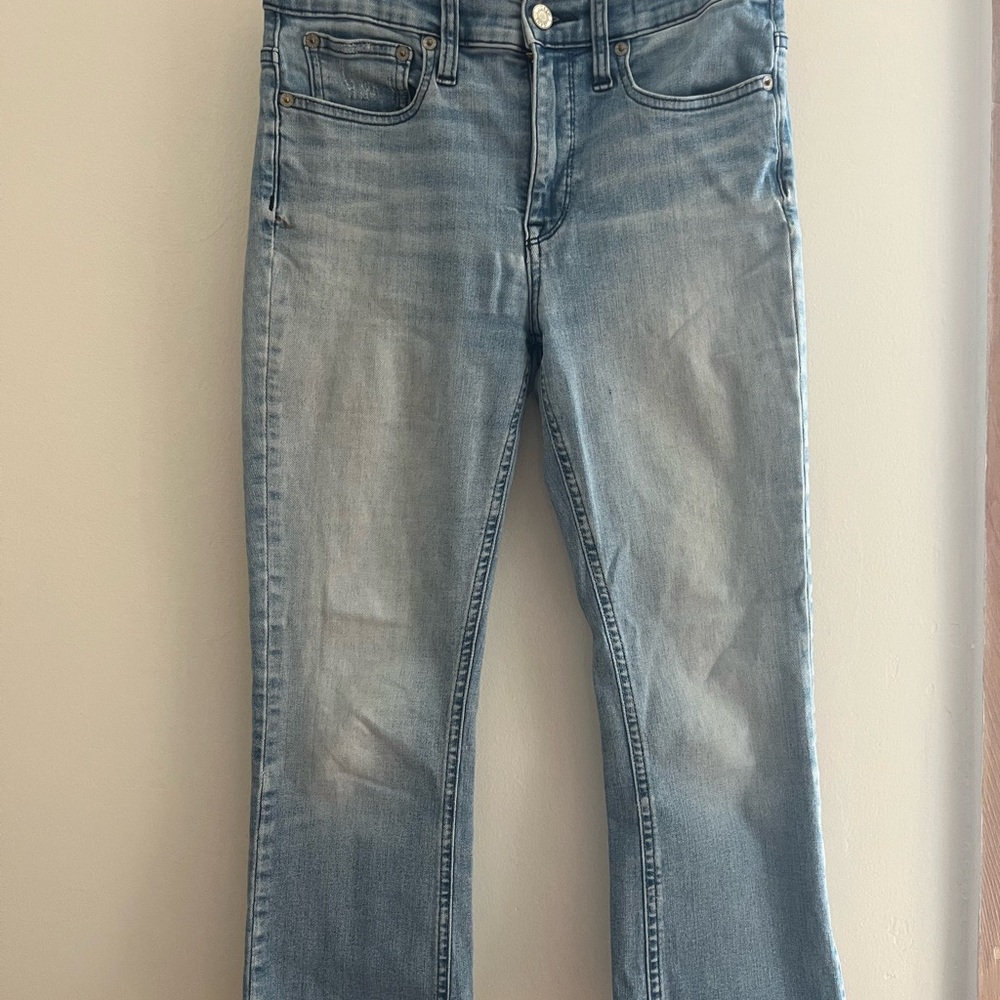 J. Crew Blue Straight Leg cropped Women's Jeans